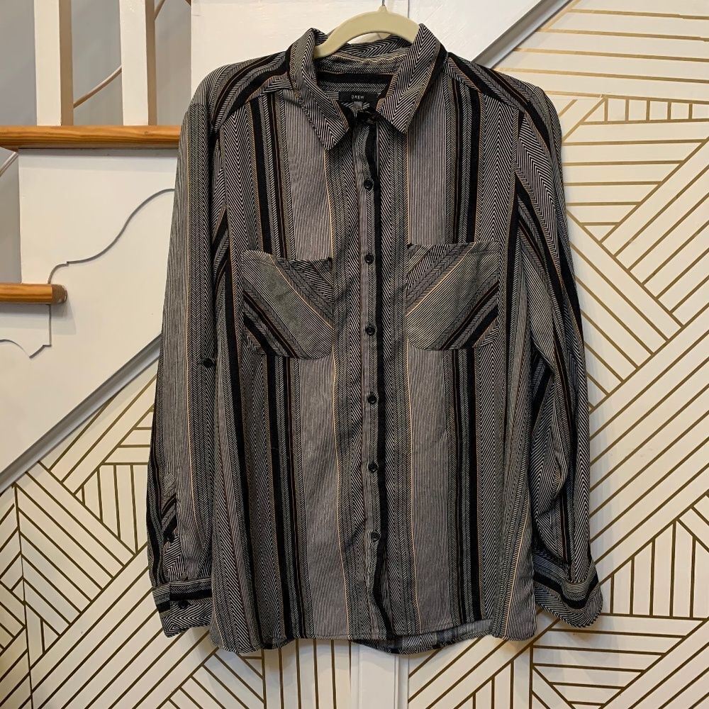 Drew Womens Long Sleeve Button Down - Picture 2 of 4
